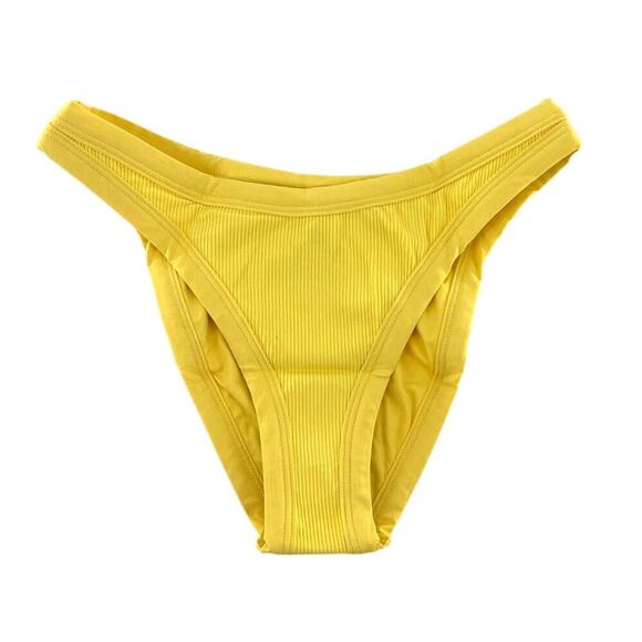L*Space Foley Bikini Bottom In Lemon Drop S - Picture 3 of 11